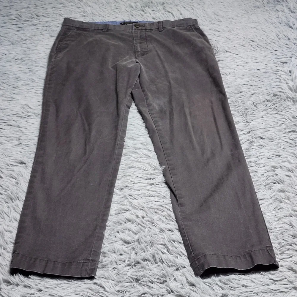 Banana Republic Mason Chino Pants Mens 32x28‎ Gray Casual Stretch Cotton Blend
